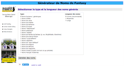 Desktop Screenshot of nomsdefantasy.com
